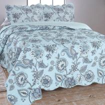 Kit Colcha Casal Ultrasonic Dyuri Jolitex Cobre Leito Estampado 3Pçs 220x240cm