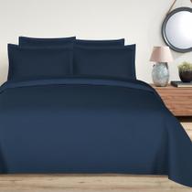 Kit Colcha Cobre Leito 3 Peças Casal Queen King Tecido Matelado Diversas Cores Lisa Elegance Habitat