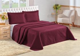 Kit colcha cobre leito 3 peças - para tamanho casal queen ou king (lindas cores) Kit colcha cobre leito 3 peças - para tamanho casal queen ou king (lindas cores)