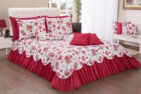 Kit Colcha Cobre Leito Belize Casal Queen 06 Pçs