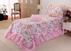 KIT Colcha Cobre Leito Belize Premium Luxo Solteiro ~ 03 Peças Antiálergico Toque Macio