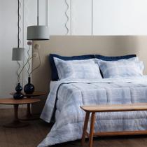 Kit Colcha / Cobre Leito Casal 200 Fios Estampado Andreza