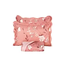 Kit Colcha Cobre Leito Casal 3 Pçs Estampado Coleção Capri