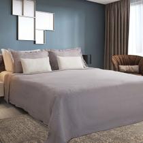 Kit Colcha Cobre Leito Casal 3Pç Montblanc Memory Malva