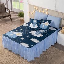 Kit Colcha Cobre Leito Casal 5 Peças Estampado Infantil Kit Colcha Cobre Leito Casal 5 Peças Estampado Infantil