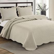 Kit Colcha / Cobre leito Casal Illusion Orla - Camesa