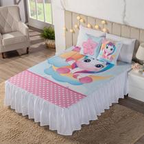 Kit Colcha Cobre Leito Casal Infantil 7 Pcs Estampado, Decoração, Bebê, Quarto