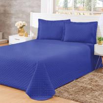 kit Colcha Cobre Leito Casal Luxo 3 Peças Diversas Cores