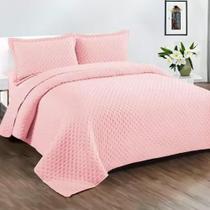 Kit Colcha / Cobre Leito Casal Plume - Sultan Rosa