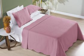 Kit Colcha Cobre Leito Casal Queen 3 Peças C/ Dupla Face Ally