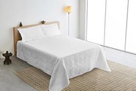 Kit Colcha Cobre leito Casal Queen 3 Peças Fascinio Branco