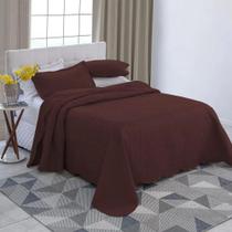 Kit Colcha / Cobre Leito Casal Ultrasonic 3D - Jolitex Vinho