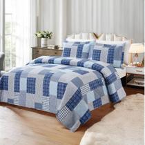 Kit Colcha / Cobre leito Casal Ultrassonic Estampado - Sultan