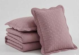 Kit Colcha Cobre Leito Com Porta Travesseiro de 4 Abas 100% Poliéster Toque Macio Camesa