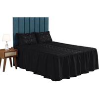 Kit Colcha Cobre Leito Diva Queen 3 Peças Matelado Cama Box