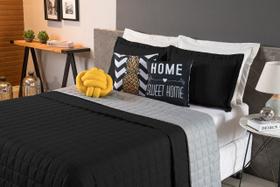 Kit Colcha Cobre Leito Dupla Face Matelassê Cama Posta Casal Queen 8 Pç