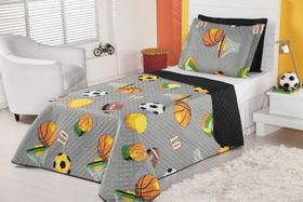 Kit Colcha Cobre Leito Infantil para menino 02 Peças Estampa - Safira enxovais