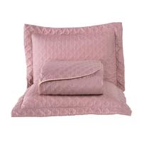 Kit Colcha Cobre Leito Jogo Roupa Cama Casal Padrao 3 Pçs Matelado Face Unica Simples Basico Macio