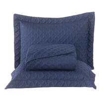 Kit Colcha Cobre Leito Jogo Roupa Cama Casal Queen 3 Pçs Matelado Simples Basico 200 Fios Macio Luxo