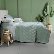 Kit Colcha / Cobre Leito King Analiza - Marken Fassi Verde Kit Colcha / Cobre Leito King Analiza - Marken Fassi Verde