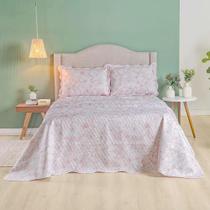 Kit Colcha Cobre Leito King Bouti 3 Jak Florido Geométrico