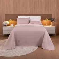 Kit Colcha / Cobre Leito King Comfy - Lavive Rose / Perola