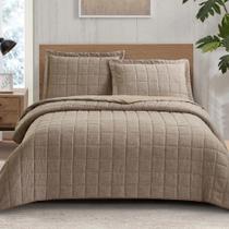 Kit Colcha / Cobre Leito King Sonhare Linho - Sultan Taupe