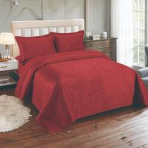 Kit Colcha / Cobre Leito King Sonhare Velvet - Sultan Malbec