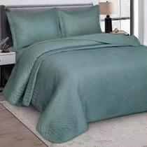 Kit Colcha / Cobre Leito King Virtuos - Camesa Verde