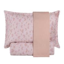 Kit Colcha Cobre Leito Matelado Casal 3 Peças Dupla Face