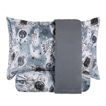 Kit Colcha Cobre Leito Matelado Casal 3 Peças Dupla Face