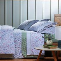 Kit Colcha / Cobre Leito Queen 180 Fios Estampado Andreza Kit Colcha / Cobre Leito Queen 180 Fios Estampado Andreza