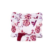 Kit Colcha Cobre Leito Queen 3 Pçs Estampado Coleção Aria