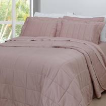 Kit Colcha / Cobre leito Queen 300 fios Satinee Square - Kacyumara