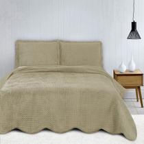 Kit Colcha / Cobre Leito Queen Velvet Neo - Camesa