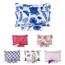 Kit Colcha Cobre Leito Solteiro 2 Pçs Estampado Coleção Capri