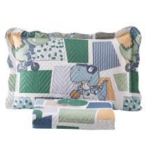Kit Colcha Cobre Leito Solteiro 2 Pçs Infantil Cool Rex Kit Colcha Cobre Leito Solteiro 2 Pçs Infantil Cool Rex