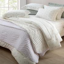 Kit Colcha / Cobre Leito Solteiro 200 Fios Vintage Kacyumara Kit Colcha / Cobre Leito Solteiro 200 Fios Vintage Kacyumara