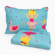 Kit Colcha Cobre Leito Solteiro Bouti Kids Infantil Matelado Premium