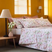 Kit Colcha / Cobre Leito Solteiro King 180 Fios Estampado Kit Colcha / Cobre Leito Solteiro King 180 Fios Estampado