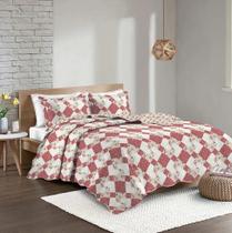 Kit Colcha Cobre Leito Solteiro Patchwork Evolution Camesa 02 Peças Dolce Kit Colcha Cobre Leito Solteiro Patchwork Evolution Camesa 02 Peças Dolce