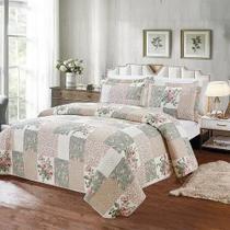 Kit Colcha / Cobre Leito Solteiro Ultrassonic Estampado