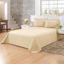 Kit Colcha Cobre Leito Super King Size 3 Peças 170 Fios Gigante Premium Com Porta Travesseiro