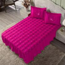 Kit Colcha Cobre Leito Te Amo Casal Box Matelado Toque Macio Varias Cores - 768 Kit Colcha Cobre Leito Te Amo Casal Box Matelado Toque Macio Varias Cores - 768