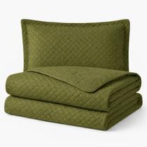 Kit Colcha Cocha Cobre Leito Jogo Roupa Cama Casal Queen 3 Pçs Matelado Dupla Face Bordado 400 Fios