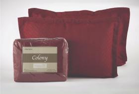 Kit Colcha Colony Bricks 10 Vermelho Solteiro 180X230Cm