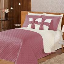 Kit Colcha com Cobre Leito Essencial Dupla Face Casal 7 Peças Casa Dona Kit Colcha com Cobre Leito Essencial Dupla Face Casal 7 Peças Casa Dona