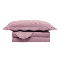 Kit Colcha De Cama Casal Illusion Orla 220X240Cm Rosé