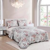 Kit Colcha De Cama Evolution Patchwork Tamanho Queen 240x260 Ferina - Camesa