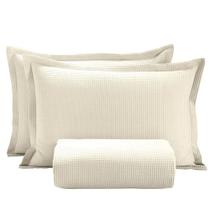 Kit Colcha Dohler Piquet Liso - 100% Algodão - Queen